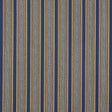 Schumacher Auguste Stripe Marine & Cognac Fabric