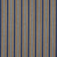 Schumacher Auguste Stripe Marine & Cognac Fabric