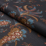 Schumacher Apolline Botanical Rouge & Noir Fabric