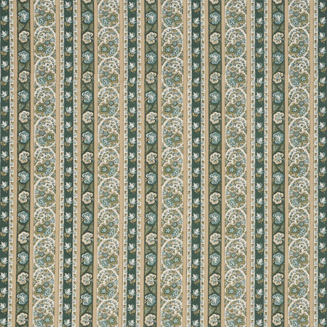 Schumacher Ines Paisley Mineral & Teal Fabric