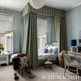 Schumacher Ines Paisley Mineral & Teal Fabric