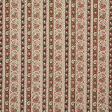 Schumacher Ines Paisley Rose & Cognac Fabric