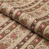Schumacher Ines Paisley Rose & Cognac Fabric