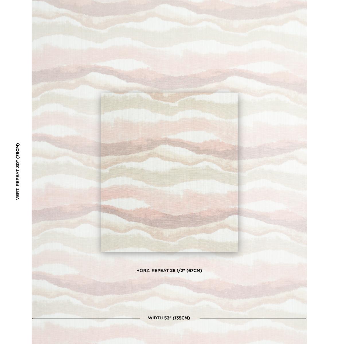 Schumacher Chandler Warp Print Sienna Fabric