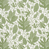 Schumacher Polka Dot Jungle Green & Ivory Fabric