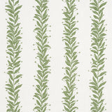 Schumacher Tendril Stripe Indoor/Outdoor Leaf Fabric
