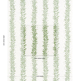 Schumacher Tendril Stripe Indoor/Outdoor Leaf Fabric