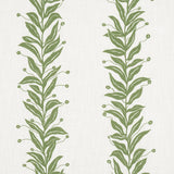 Schumacher Tendril Stripe Indoor/Outdoor Leaf Fabric