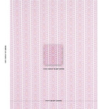 Schumacher Augustine Ikat Fuchsia Fabric