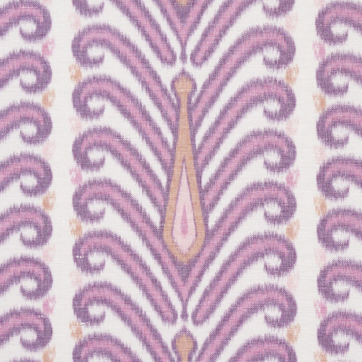 Schumacher Augustine Ikat Fuchsia Fabric