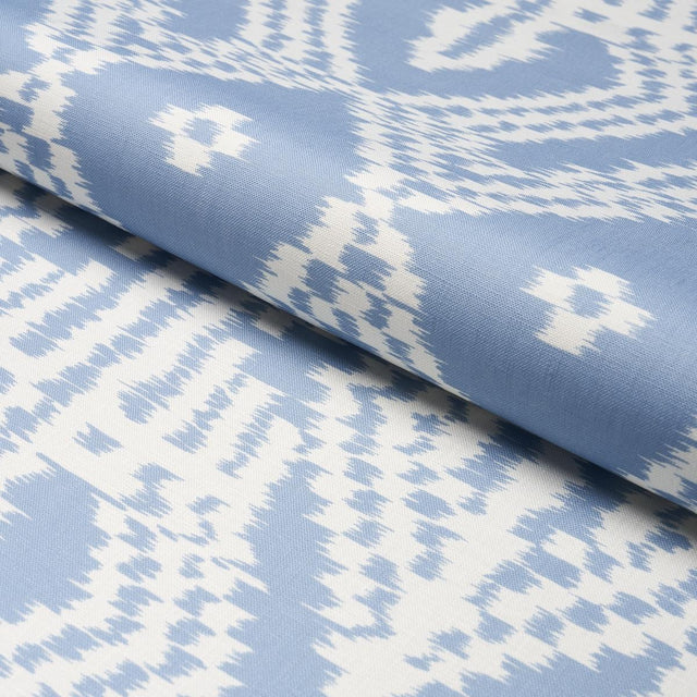 Schumacher Asaka Ikat Chambray Fabric