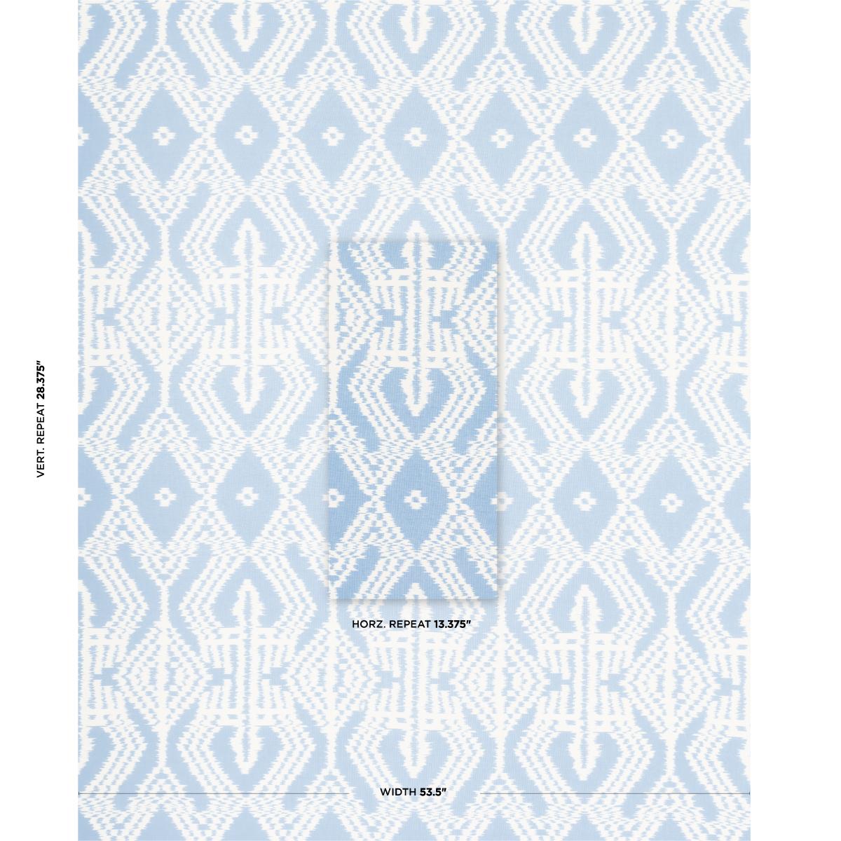 Schumacher Asaka Ikat Chambray Fabric