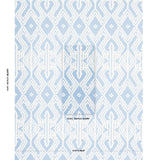 Schumacher Asaka Ikat Chambray Fabric