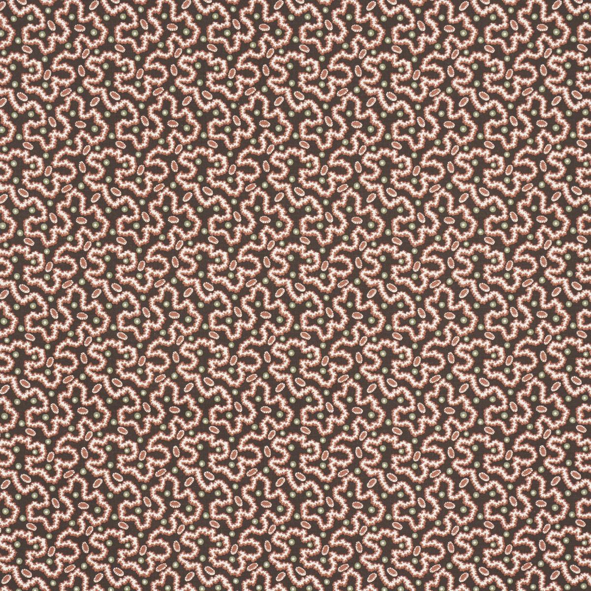 Schumacher Leonie Vermicelli Sepia Fabric