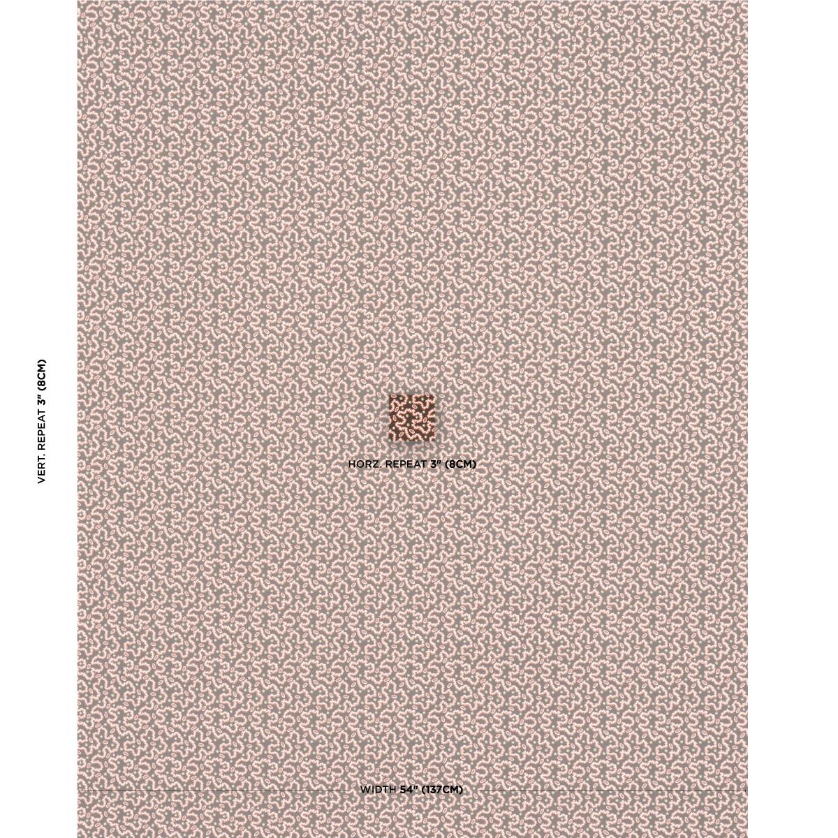 Schumacher Leonie Vermicelli Sepia Fabric