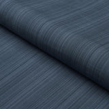 Schumacher Gracie Solid Stri Indigo Fabric