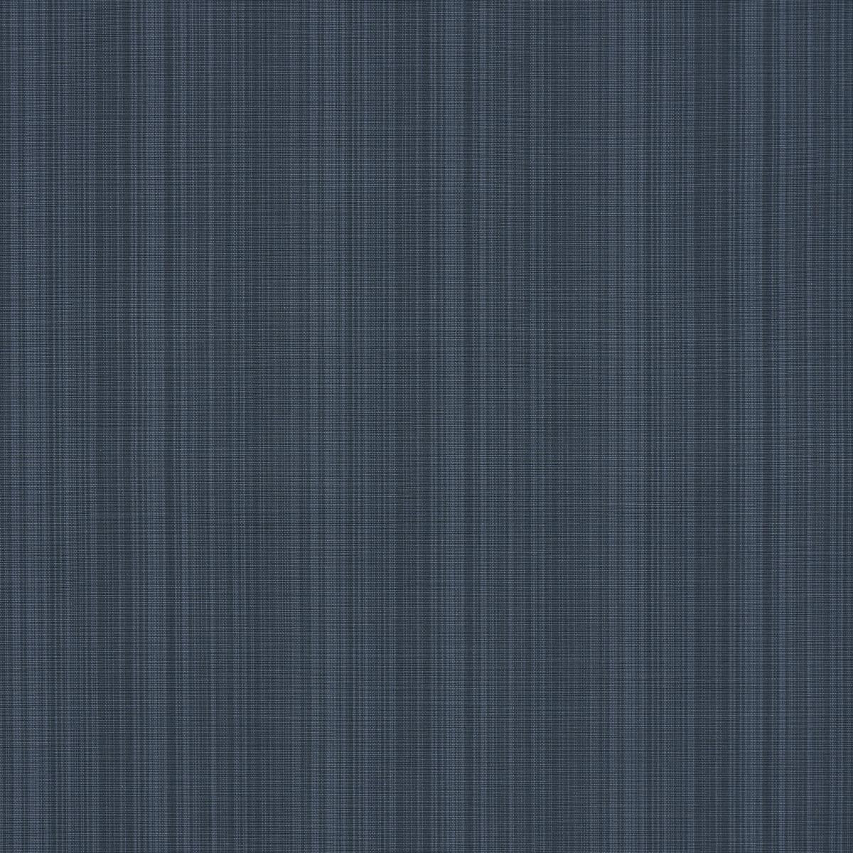 Schumacher Gracie Solid Stri Indigo Fabric