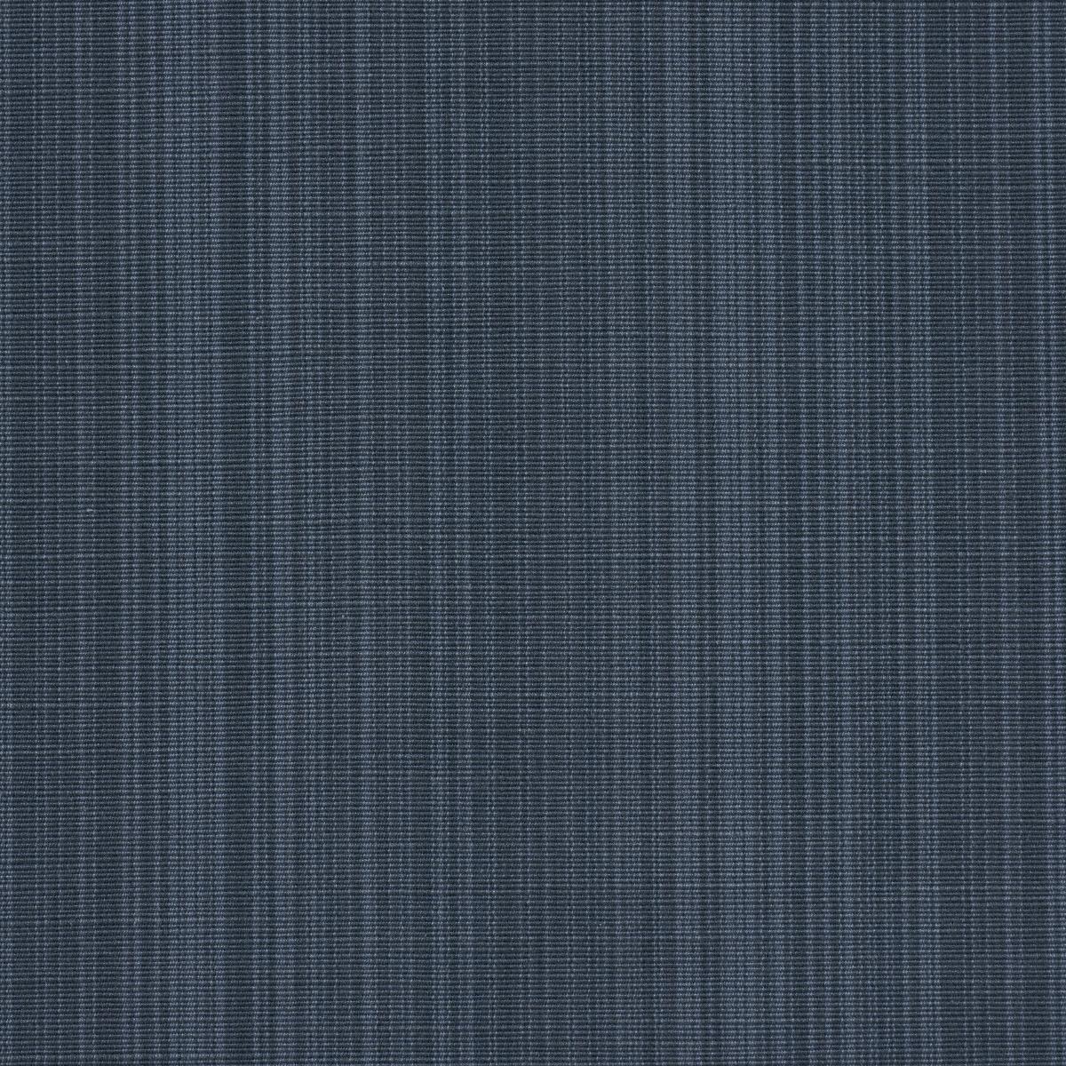 Schumacher Gracie Solid Stri Indigo Fabric