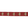 Schumacher Hubert'S Bees Tape Rouge & Gold Trim