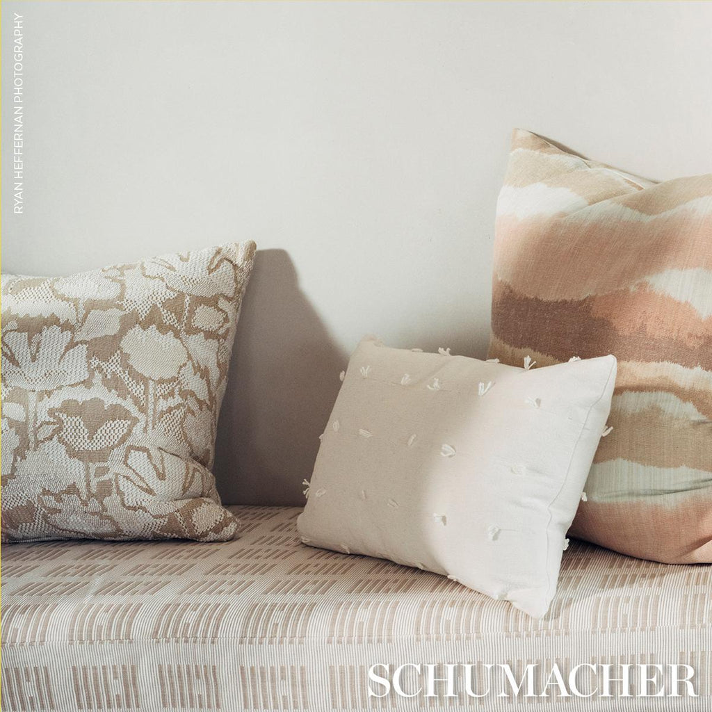 Schumacher Chandler Warp Print Sienna 24" x 24" Pillow