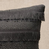 Schumacher Charcoal 18" x 18" Acadia Pillow