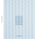 Schumacher Augustine Ikat Peacock Fabric