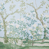 Schumacher Madame De Pompadour Panel Blue Fabric