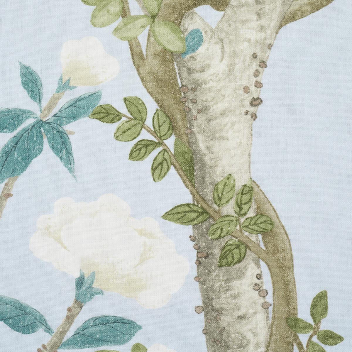 Schumacher Madame De Pompadour Panel Blue Fabric