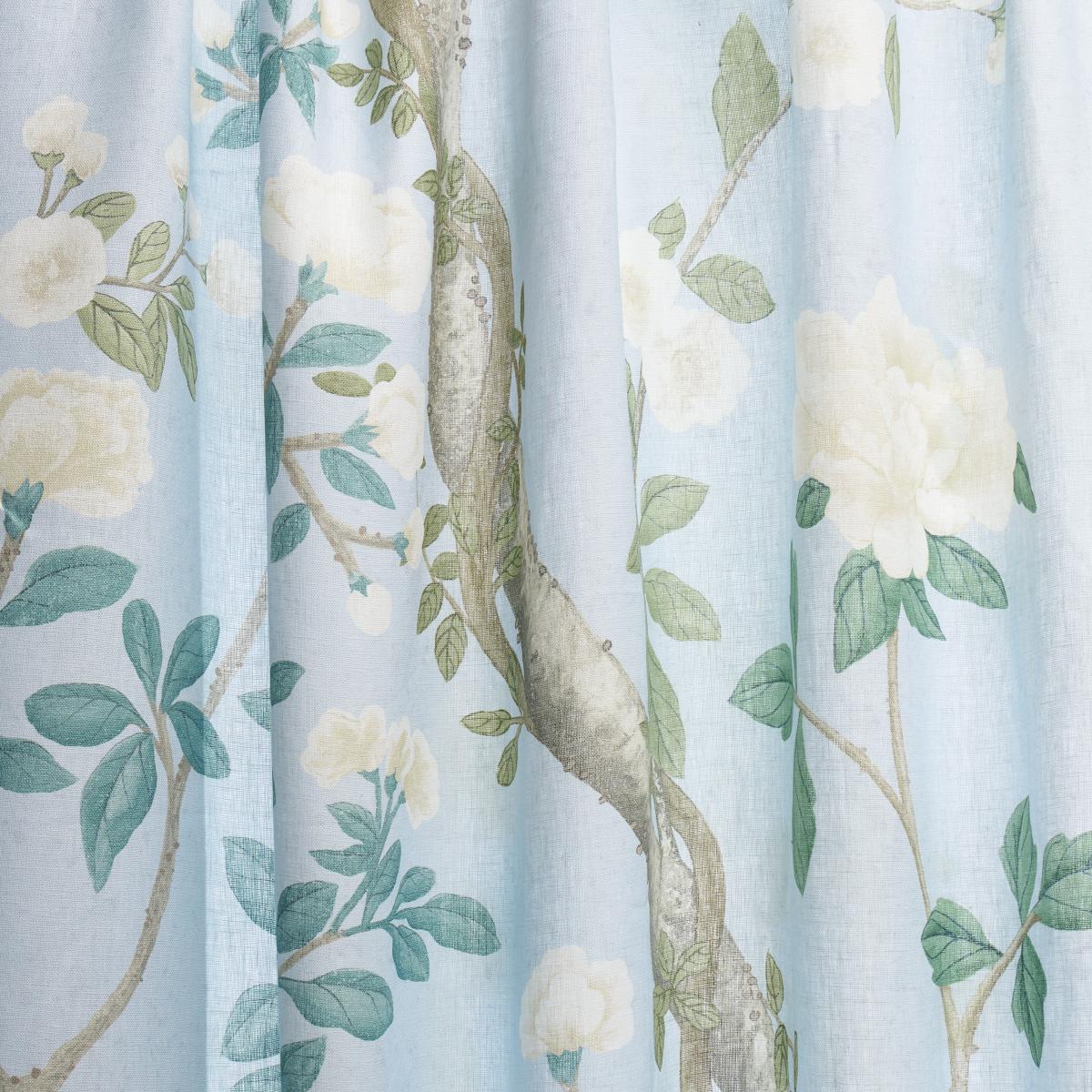 Schumacher Madame De Pompadour Panel Blue Fabric