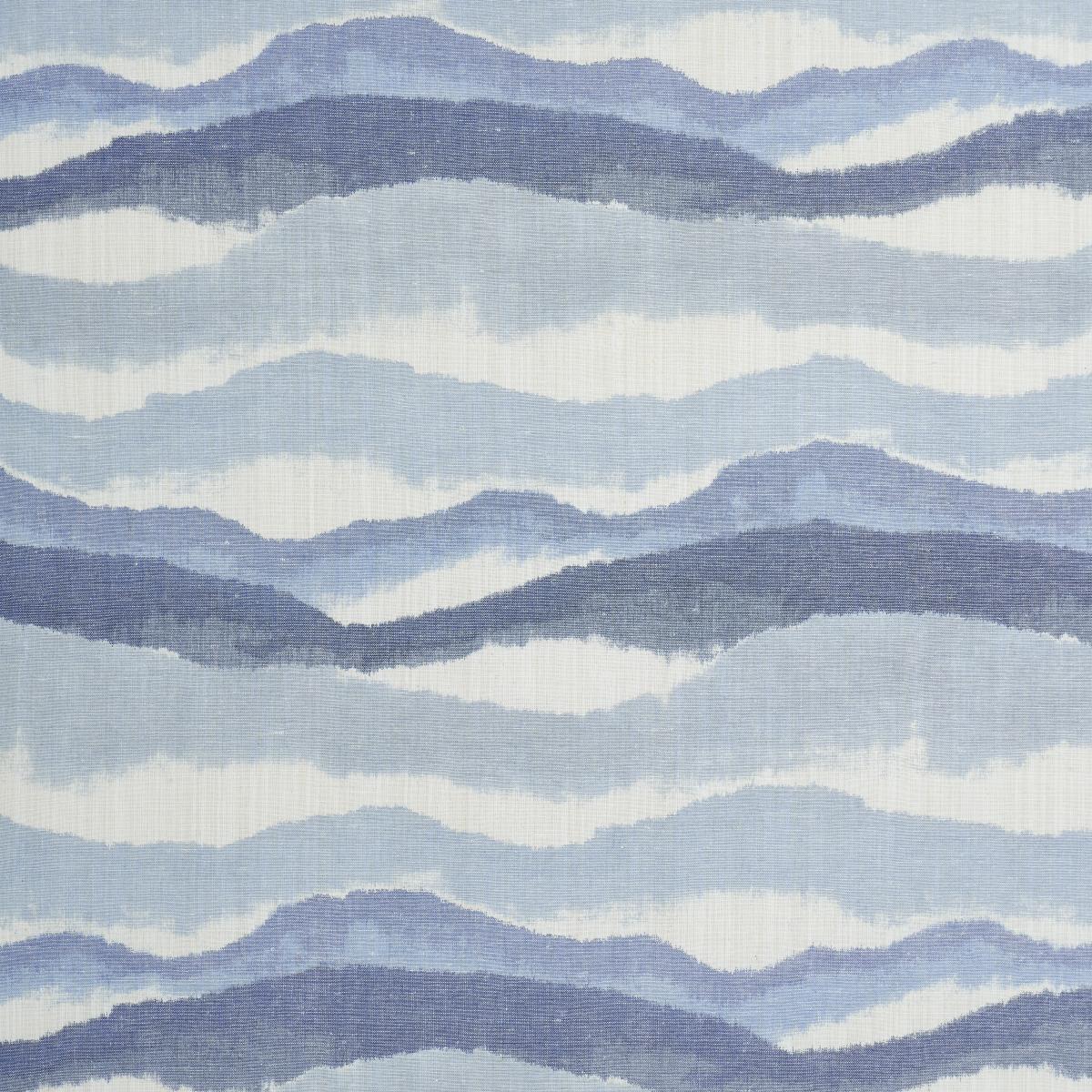 Schumacher Chandler Warp Print Lagoon Fabric