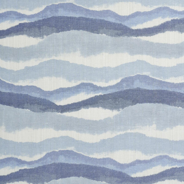 Schumacher Chandler Warp Print Lagoon Fabric