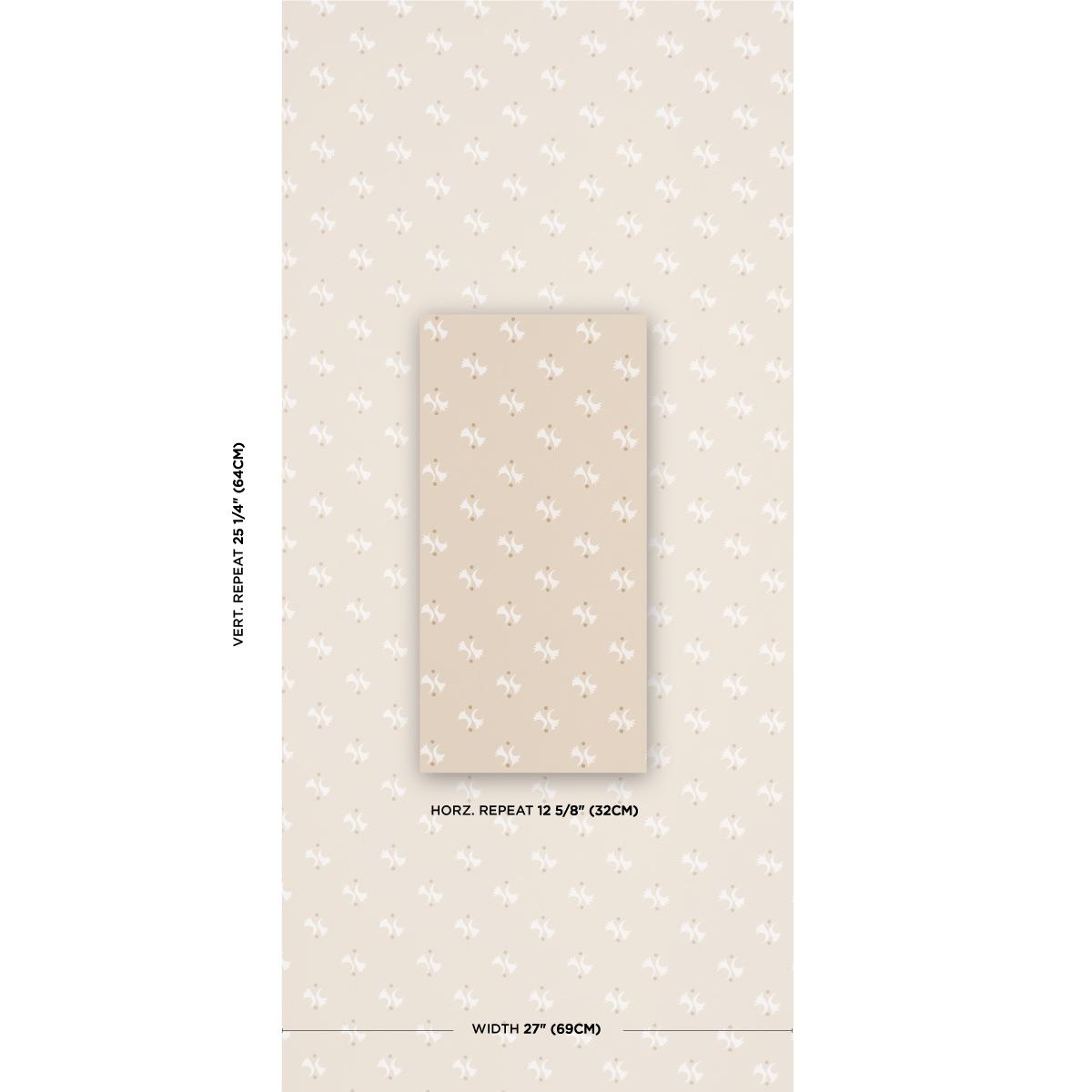 Schumacher Lavigne Natural Wallpaper