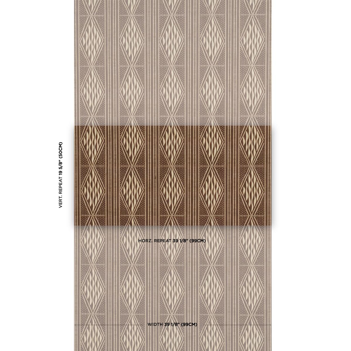 Schumacher Cassava Tobacco Wallpaper