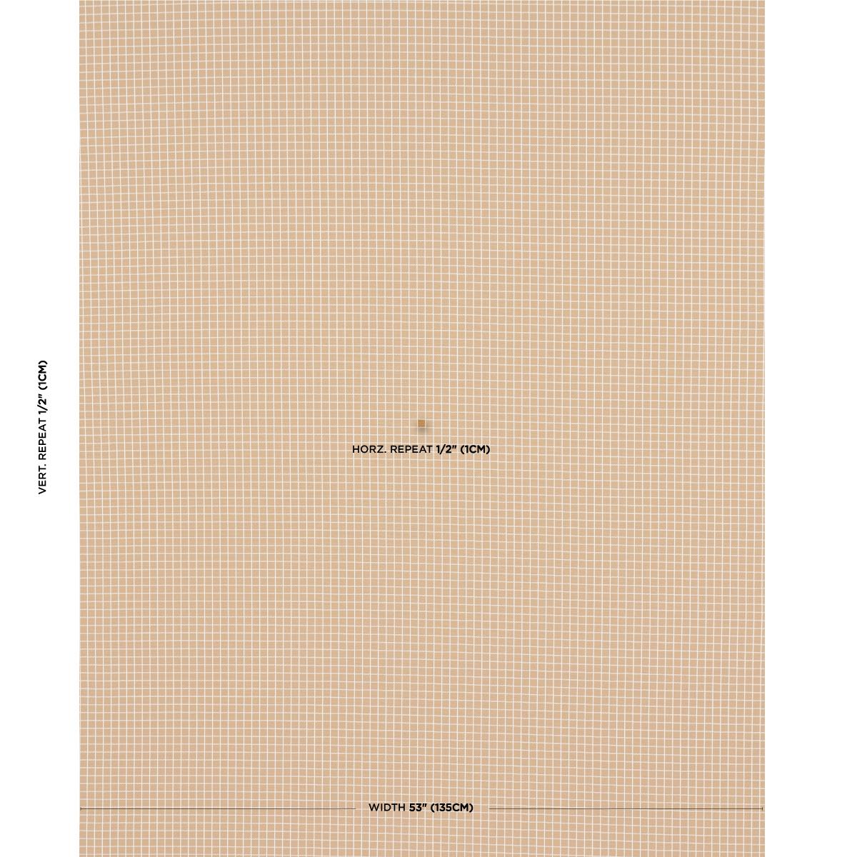 Schumacher Georgie Reversible Check Neutral Fabric
