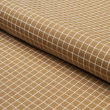 Schumacher Georgie Reversible Check Neutral Fabric
