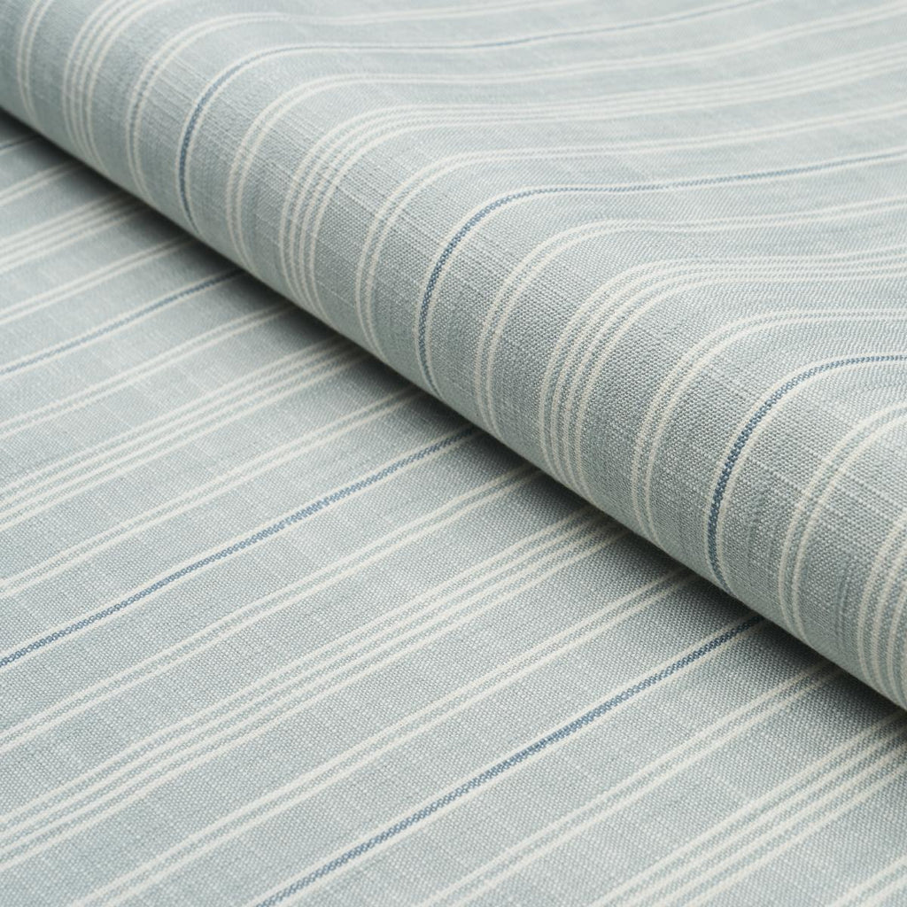 Schumacher Lucy Stripe China Blue Fabric