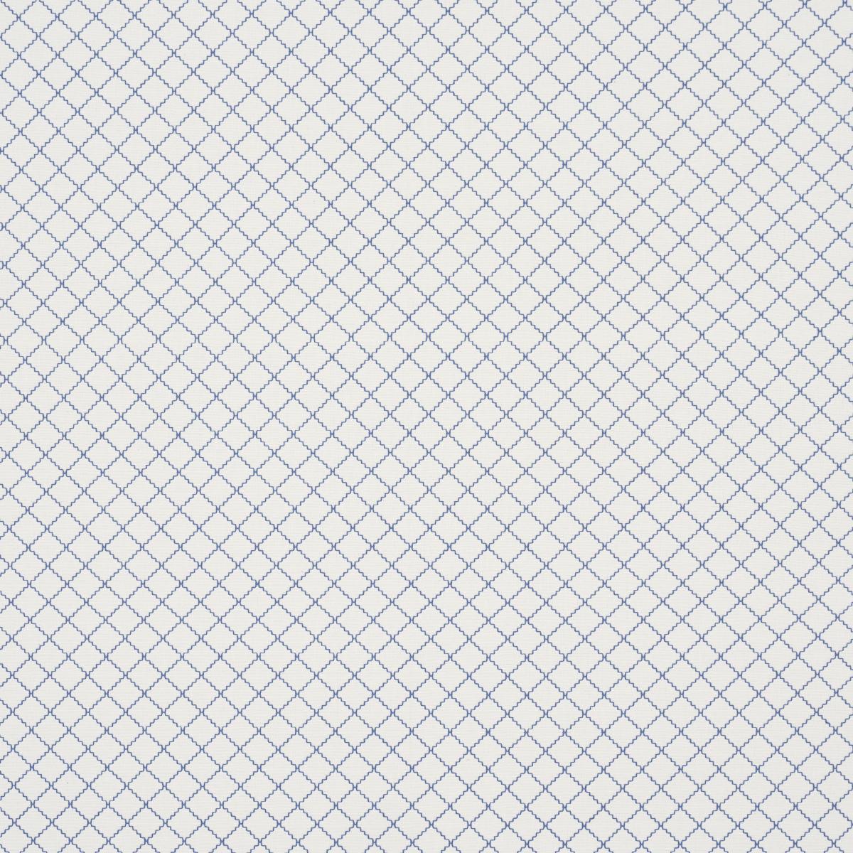 Schumacher Maggie Lattice Indigo Fabric