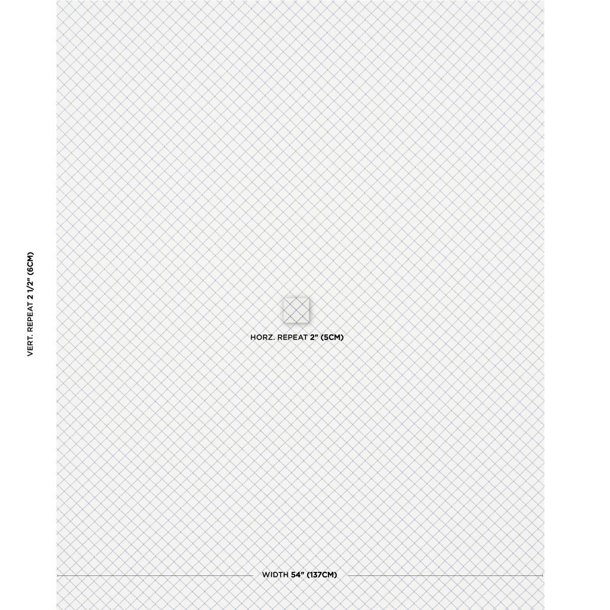 Schumacher Maggie Lattice Indigo Fabric