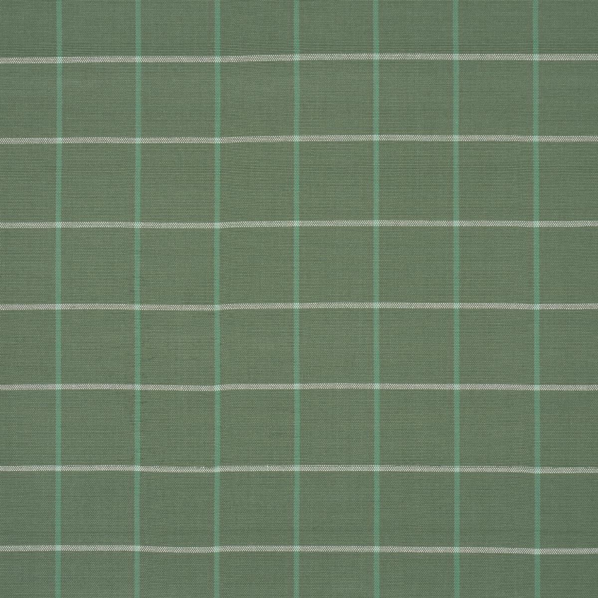 Schumacher Frannie Windowpane Green Fabric