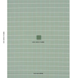 Schumacher Frannie Windowpane Green Fabric