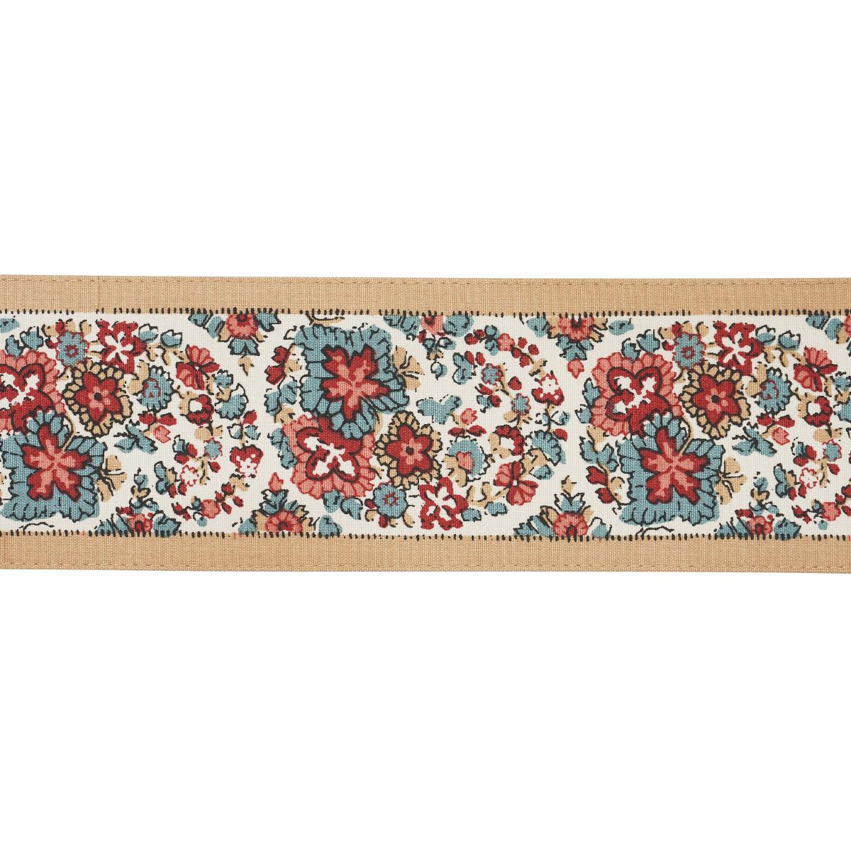 Schumacher Rouge & Noir Ines Paisley Trim