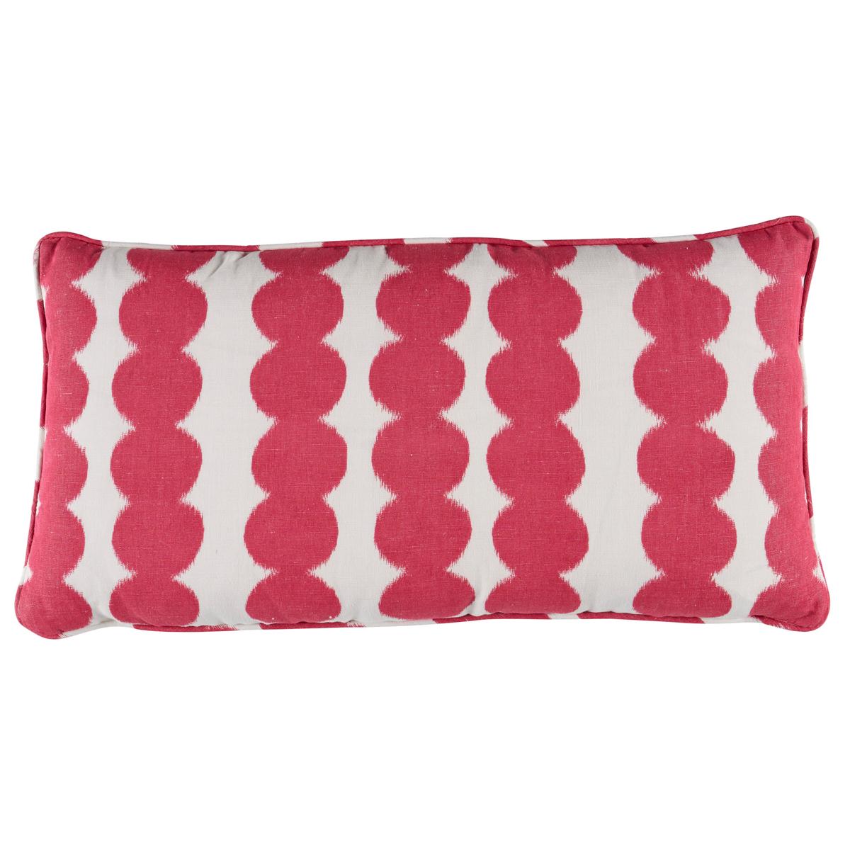 Schumacher Fuschia 24" x 12" Full Circle Pillow