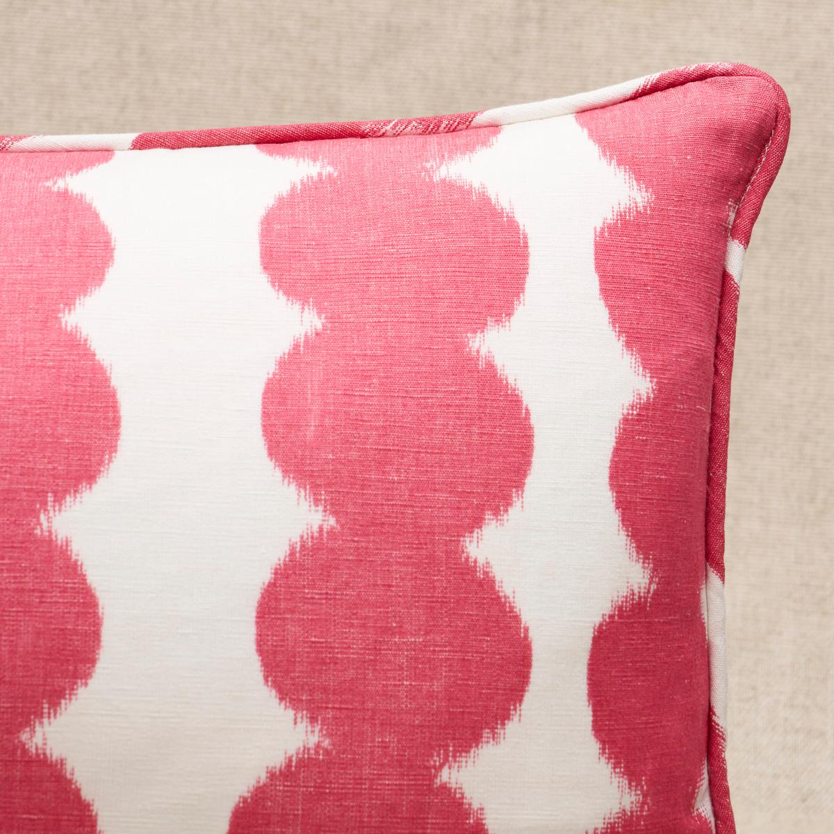 Schumacher Fuschia 24" x 12" Full Circle Pillow