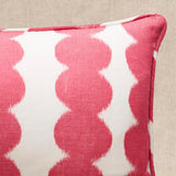 Schumacher Fuschia 24" x 12" Full Circle Pillow