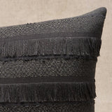 Schumacher Acadia Charcoal 20" x 14" Pillow