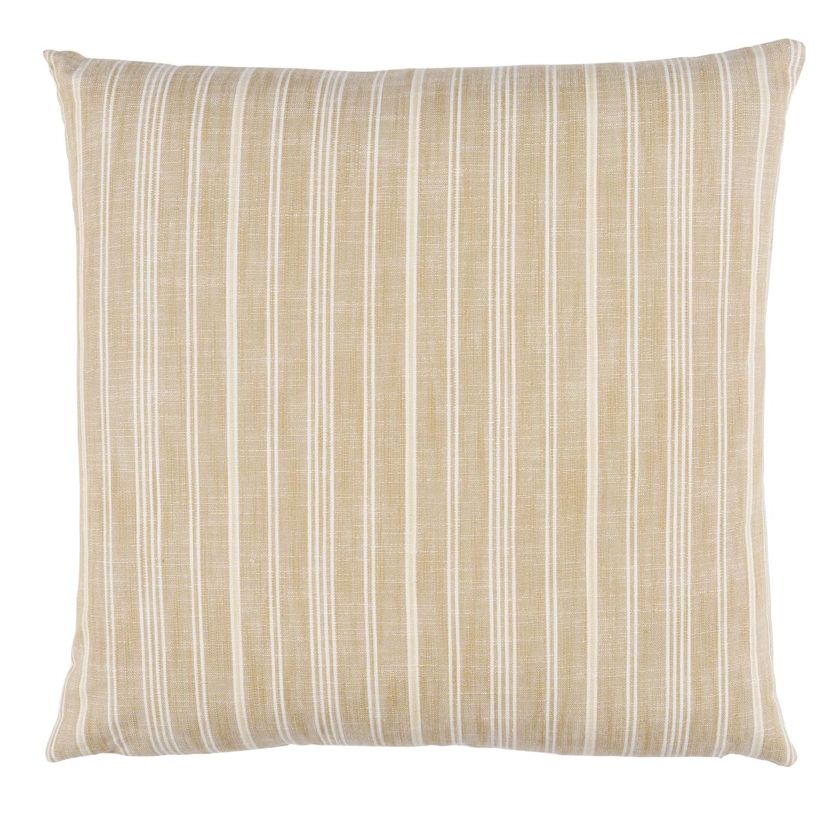 Schumacher Neutral 22" x 22" Lucy Stripe Pillow