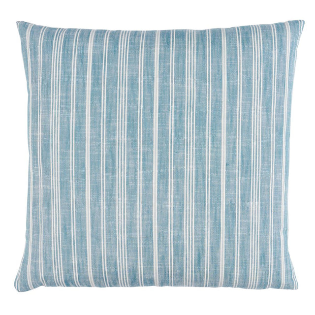 Schumacher Indigo 18" x 18" Lucy Stripe Pillow