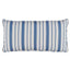 Schumacher Indigo 24" x 12" Markie Stripe Pillow