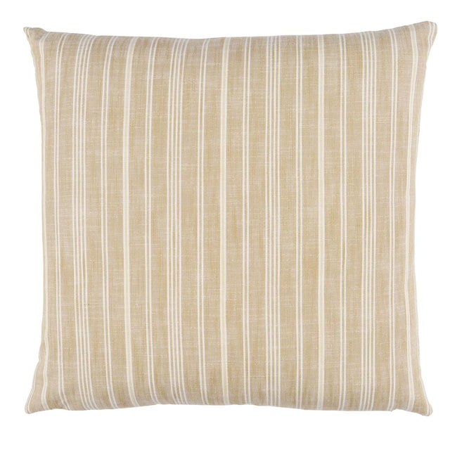 Schumacher Neutral 18" x 18" Lucy Stripe Pillow