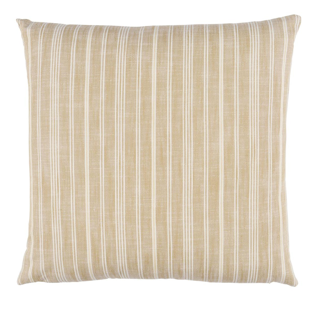 Schumacher Lucy Stripe Neutral 18" x 18" Pillow